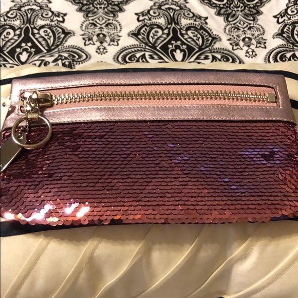 Coach Handbags - New Coach Poppy lavender leather & sequin clutch